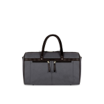 Grey & Black Solid Travel Duffle Bag