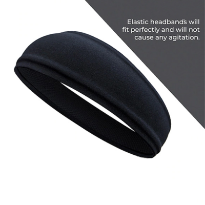 Black Solid Non Slip Headband