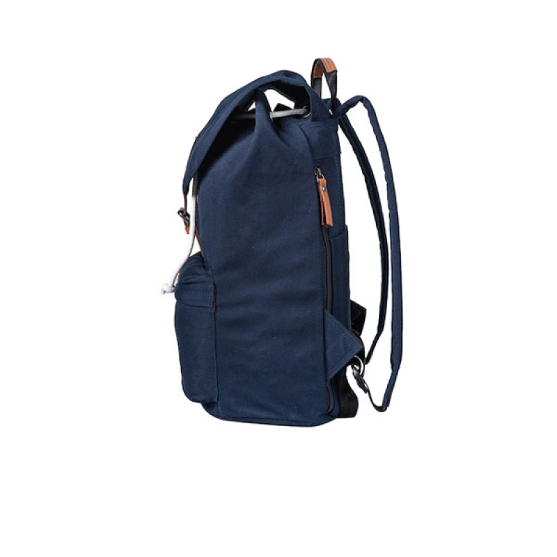 Unisex Navy Blue Travel Laptop Backpack